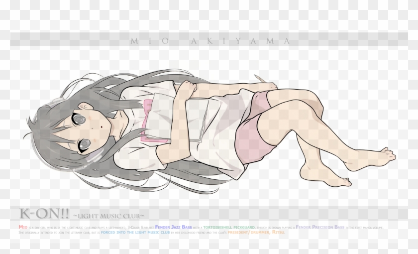 View Mio Laying Down , - Cartoon Clipart #4540917