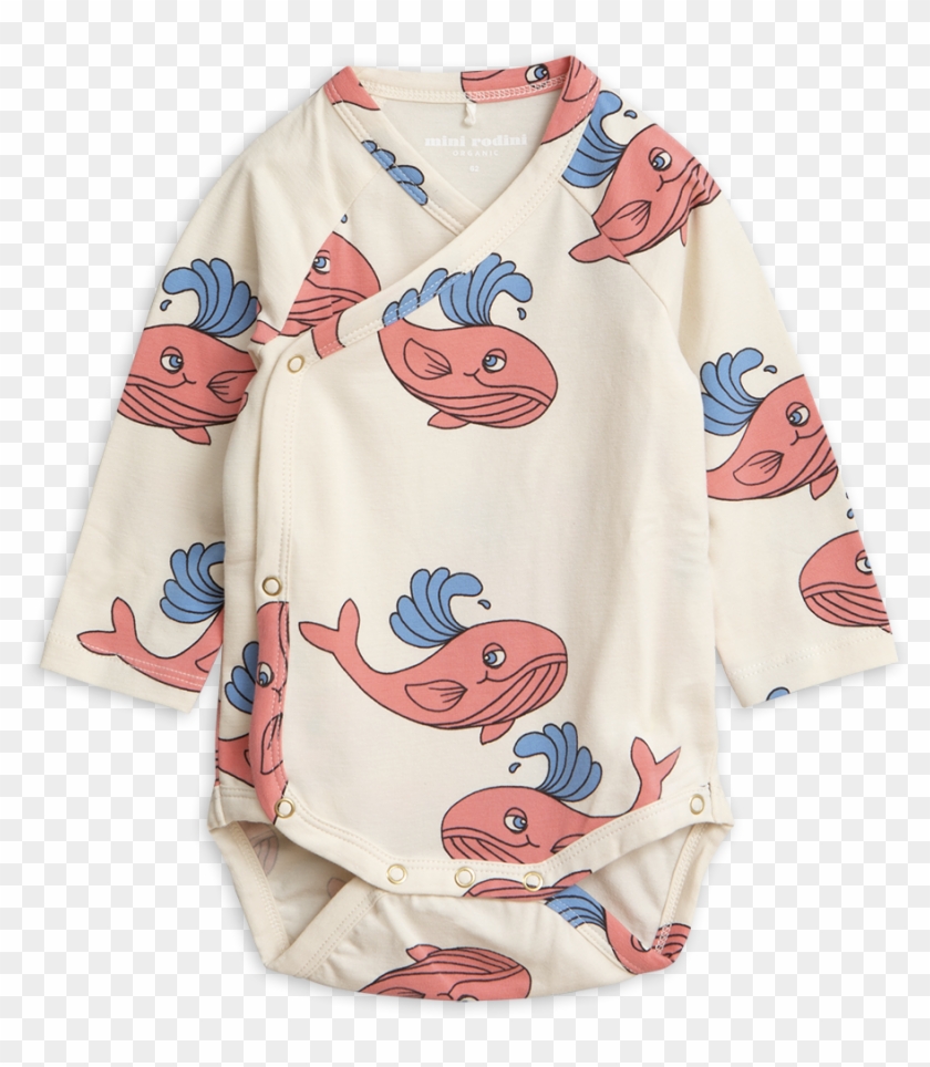 Whale Wrap Body - Mini Rodini Kids' Whale Wrap Body Clipart