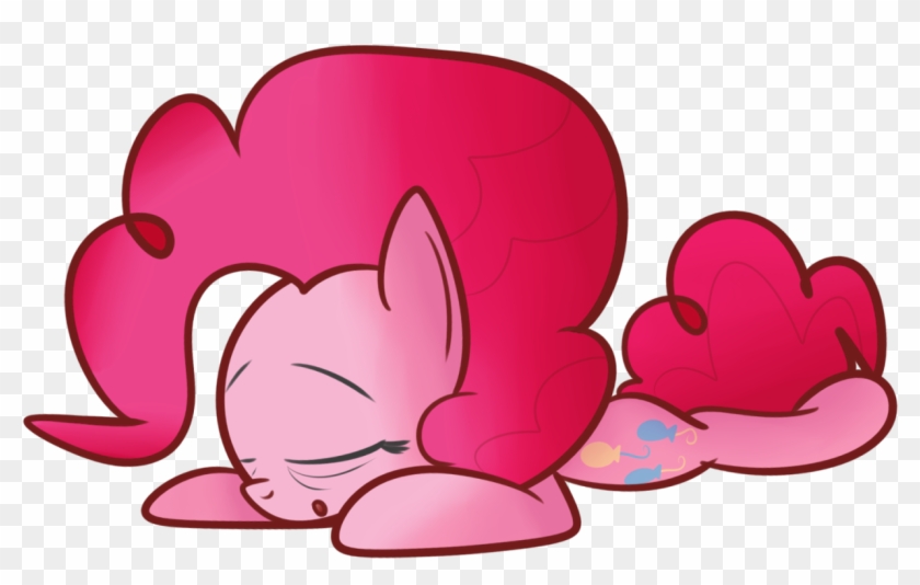 Mr-degration, Laying Down, Pinkie Pie, Safe, Simple - Cartoon Clipart