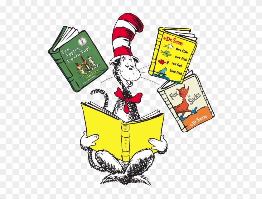 Dr Seuss Reading Clipart - Png Download #4541127