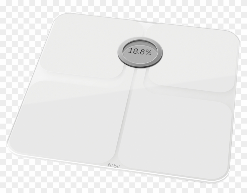 White - Fitbit Aria 2 Scale Clipart #4541558