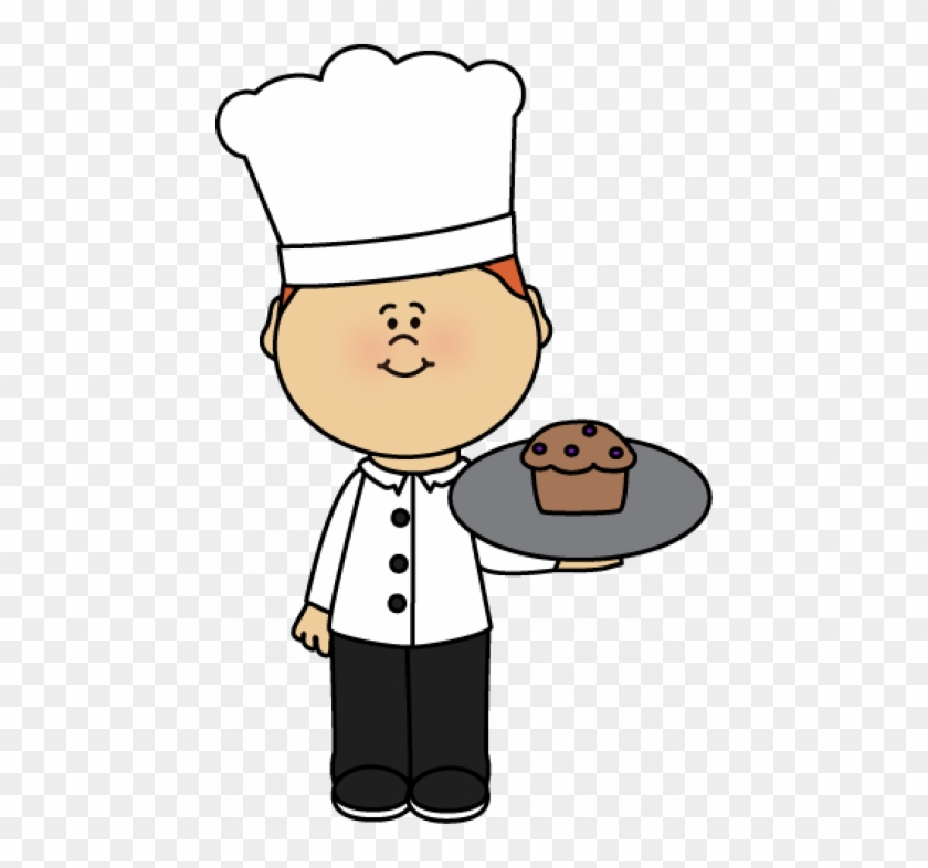Chef With Cake Clipart - Png Download
