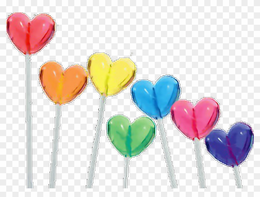 #suckers #lollipops #hearts #candy #border #corner - Candy Transparent Clipart #4542379