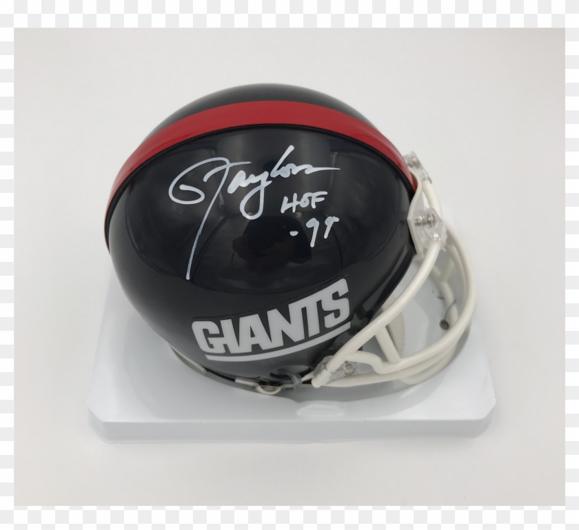 Lawrence Taylor Signed "hof '99" Giants Mini - Football Helmet Clipart