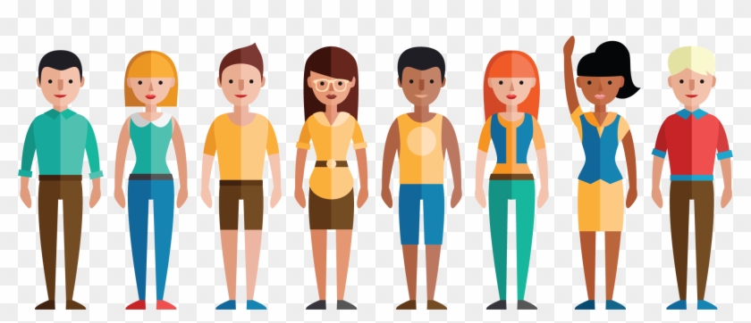 Wedidit - Line Of People Png Clipart #4543161