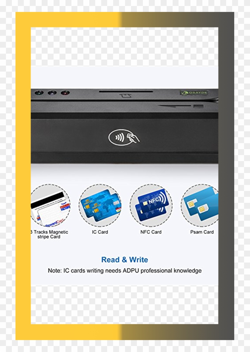 Osayde880 Usb Credit Card Reader 8 In 1 Magstripe & - Multimedia Software Clipart