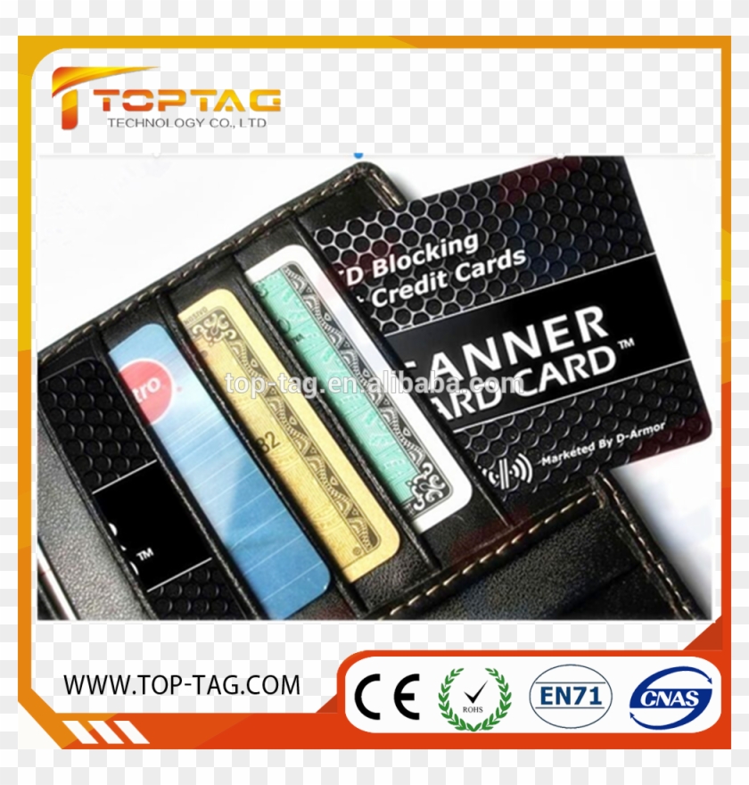 Wallet Using Rfid Blocking Card / Visa Credit Card - Anti Skimming Con Fibra Clipart
