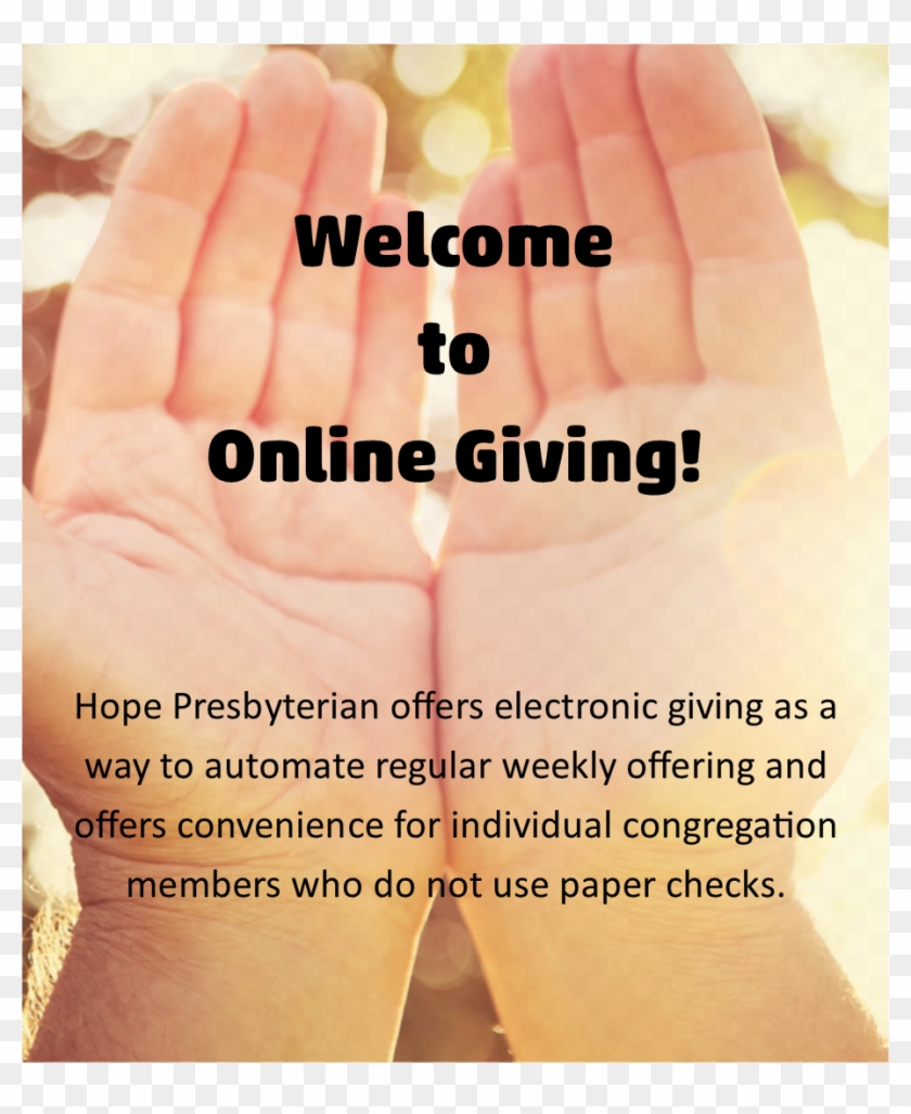 Online Giving Hope Presbyterian Church - Poster Clipart