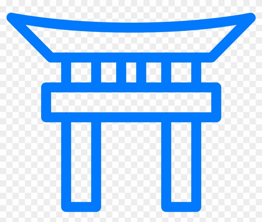 Shinto Shrine, Computer Icons, Torii, Blue, Angle Png - Edit Delete Icon Png Clipart #4543835