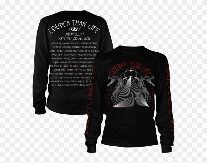 Geo Snake Long Sleeve - Tshirt With Full Sleeves Clipart #4543842