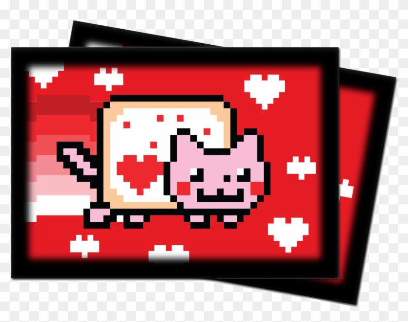 Ultra Pro Yu Gi Oh Sleeves Nyan Cat Valentnyan - Nyan Cat Clipart #4543993