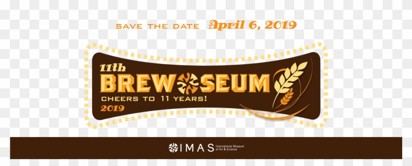 Brew-seum Save Date Banner - Graphic Design Clipart #4544495