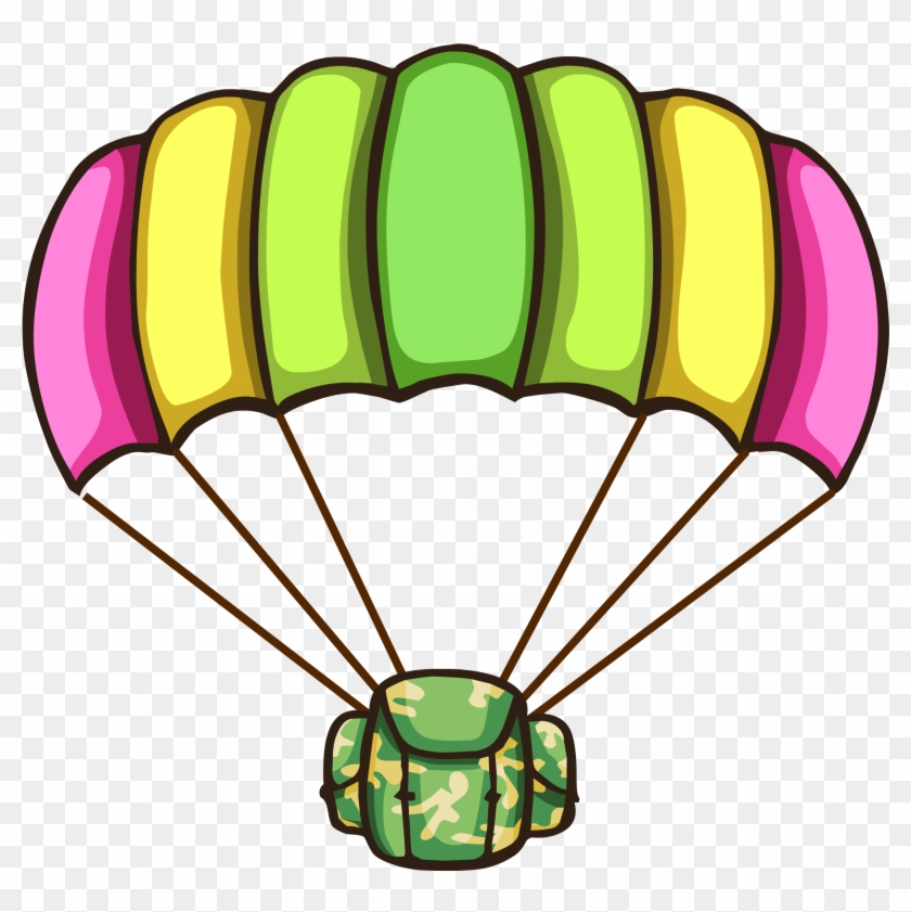Parachute Clipart Green - Hot Air Balloon - Png Download #4545625