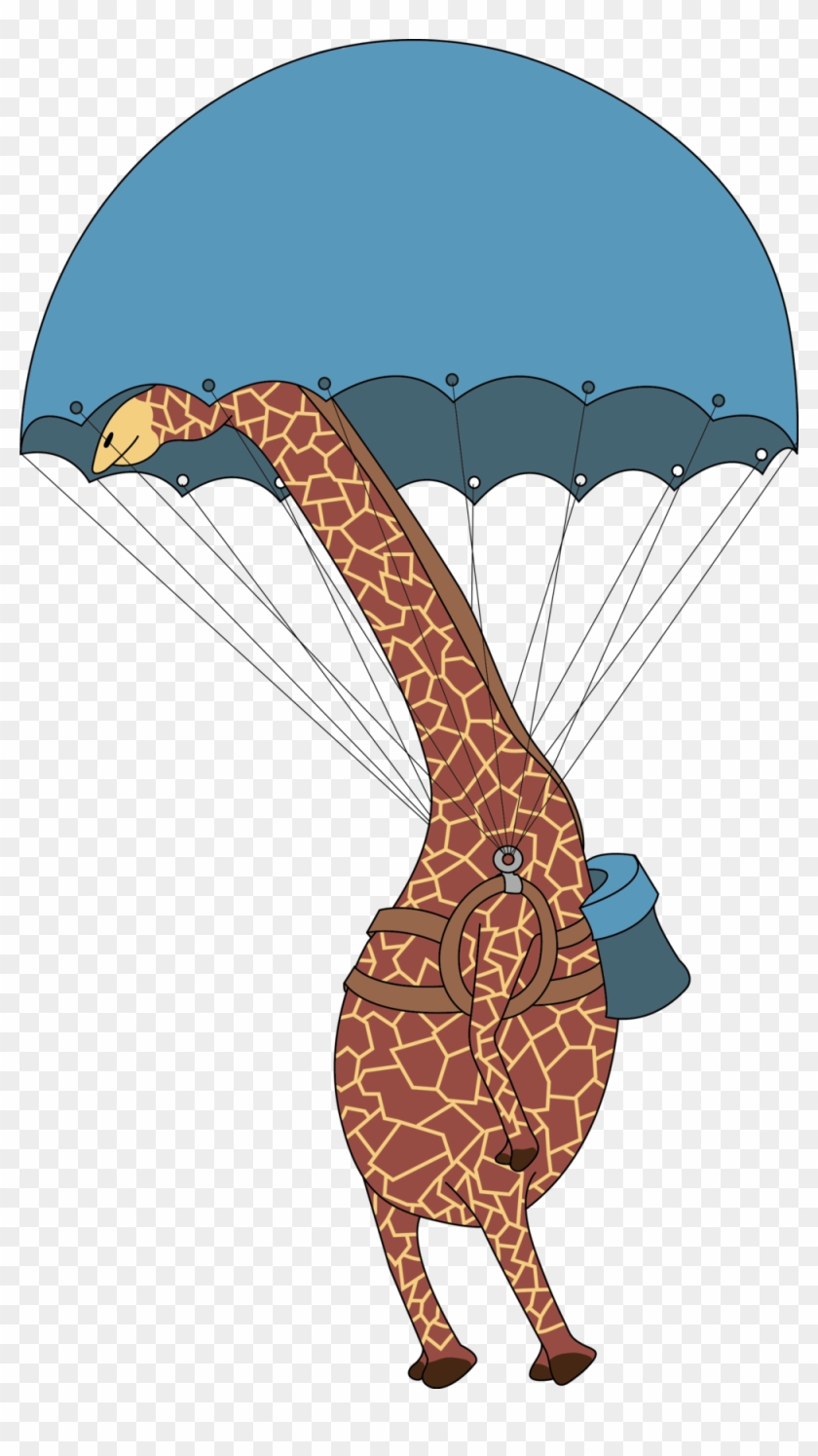 Parachutegriraffe Clipart