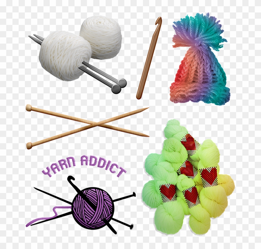 Crochet Knit Wool Knitting Hobby Color Fluffy Clipart #4545960