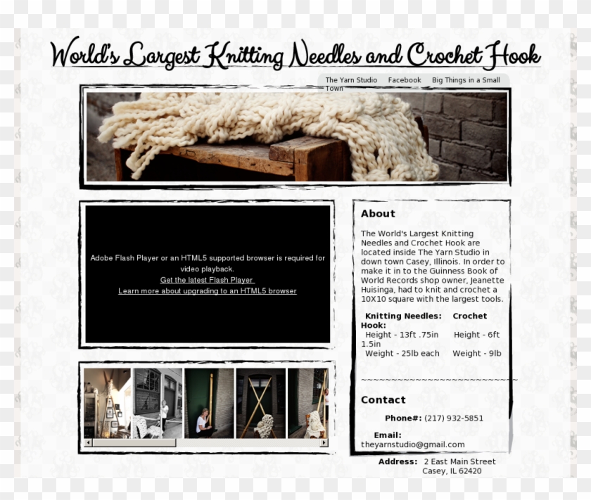 The World's Largest Knitting Needles And Crochet Hook - Architecture Clipart