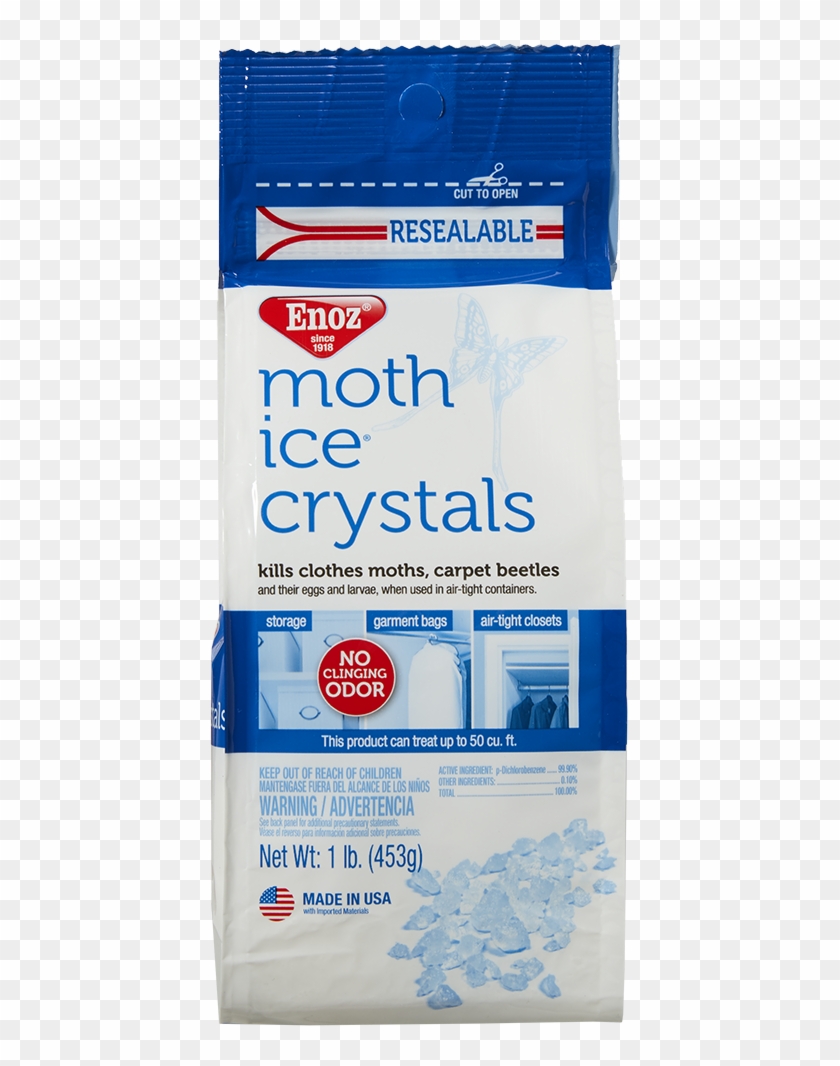 Enoz Moth Ice Crystals, Moth Killer For Clothes Moths - Enoz Moth Ice Crystals Clipart #4546453