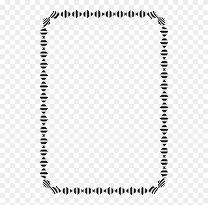 Black And White Wave - Borders For A4 Sheets Clipart