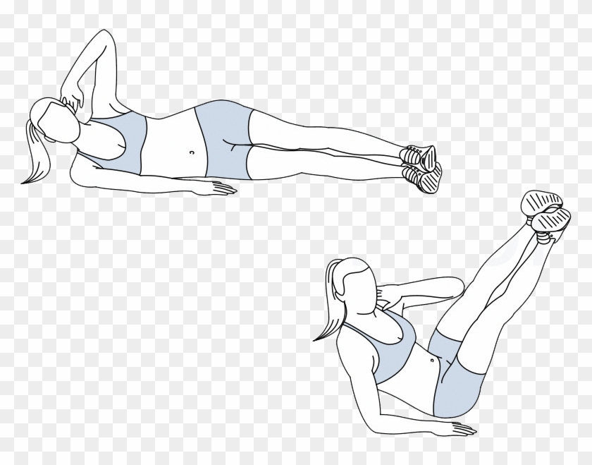 How To Get 6 Pack Abs Women, 6 Pack Abs Women, Girls - Sketch Clipart #4547171