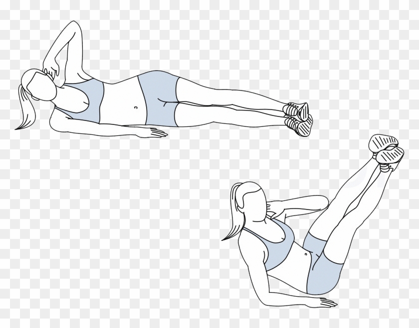 How To Get 6 Pack Abs Women, 6 Pack Abs Women, Girls - Sketch Clipart