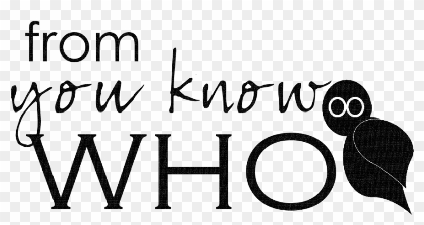 From You Know Who - Oval Clipart