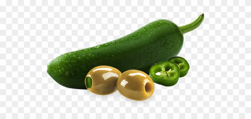 Chalkidiki Olives Stuffed With Jalapenos Pepper - Zucchini Clipart #4547474