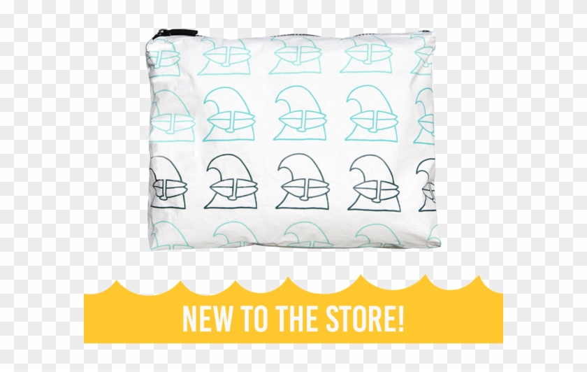 Surfing Wave Aloha Collection Medium White Pouch - Drawing Clipart #4547710