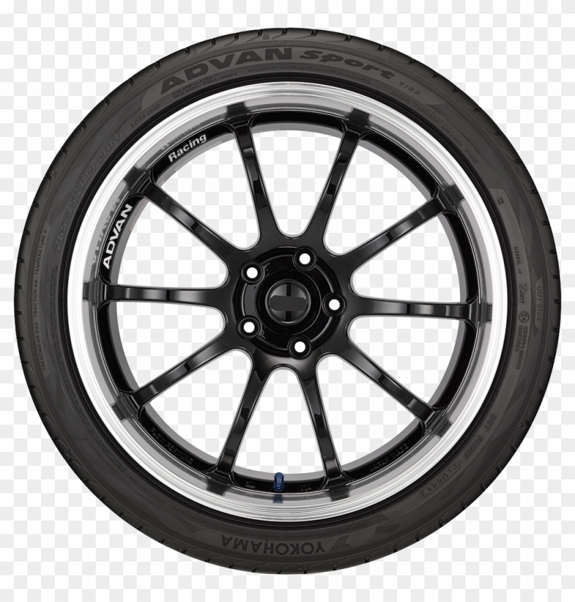 Advan Sport V105 Tire - Car Wheel Png Clipart #4548396