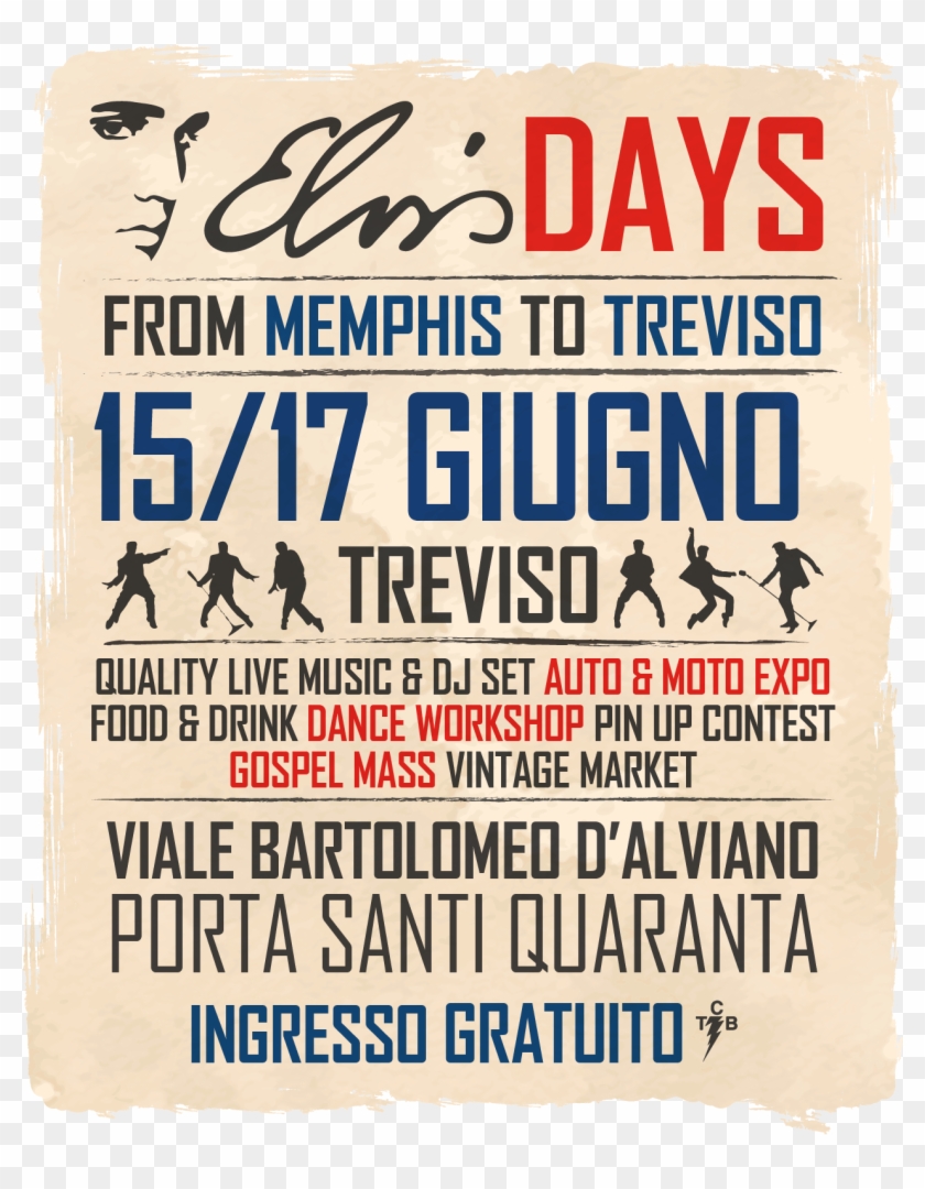 Dal 13 Al 17 Giugno Tornano Gli Elvis Days Sulle Mura - Fifth Quadrant Clipart
