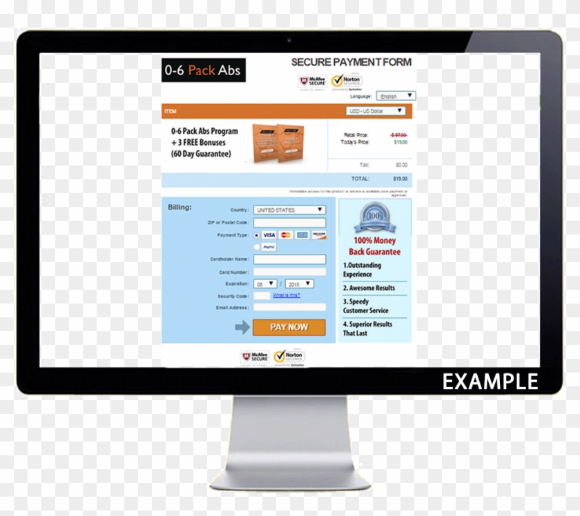 0-6 Pack Abs Secure Order Page - Finale Inventory Clipart #4548764