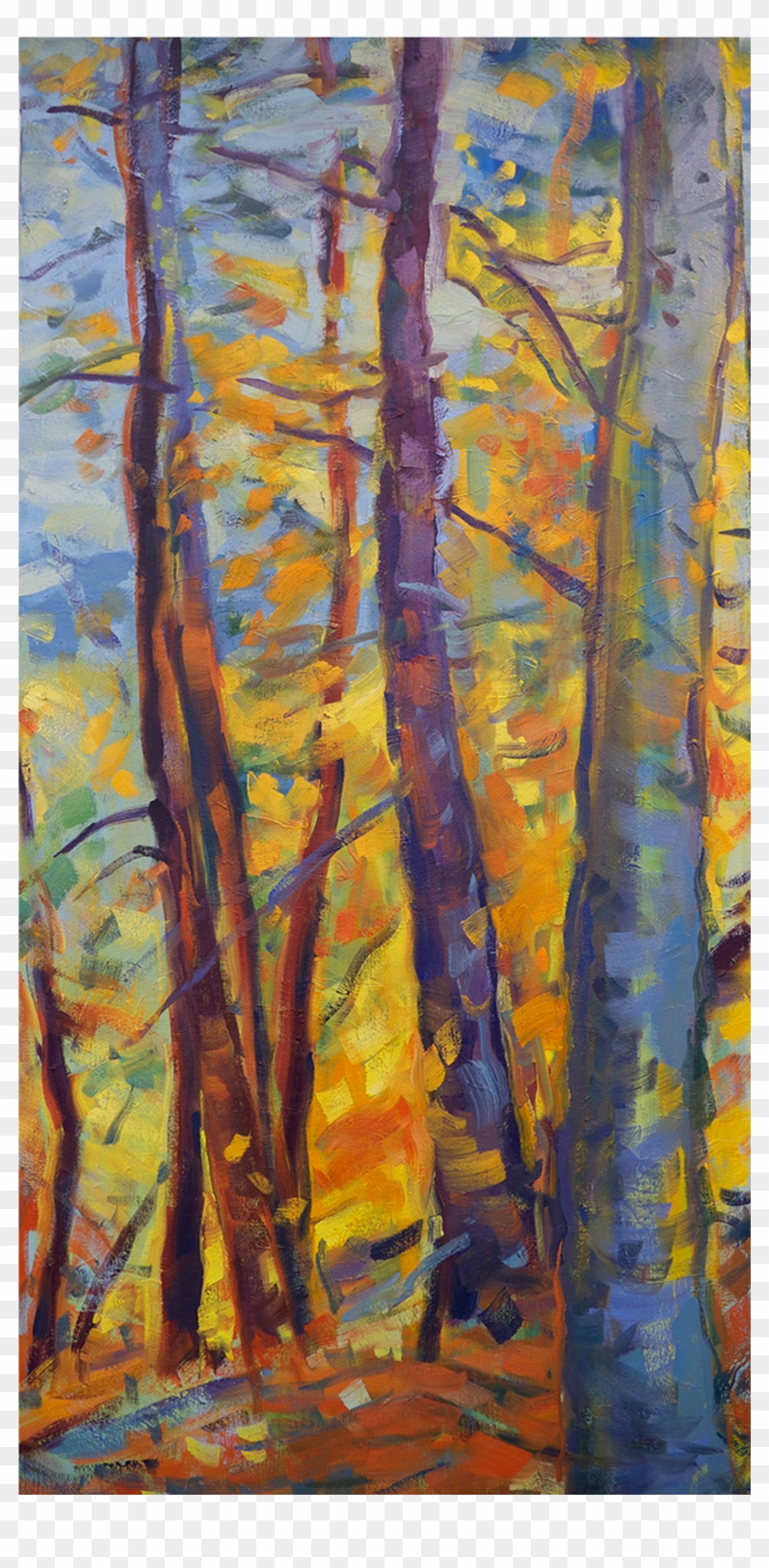 Autumn Forest - Acrylic Paint Clipart #4548775