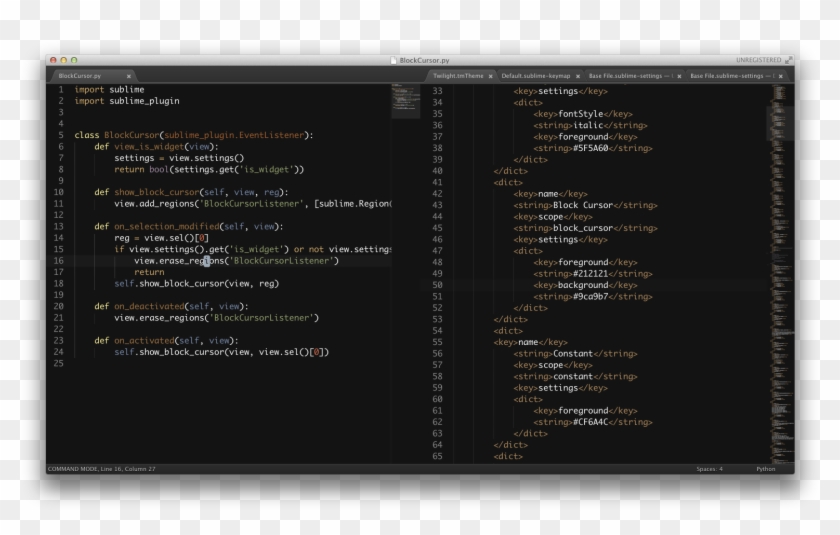 The Default Cursor In Sublime Text Is A Thin Line With - Caret Style Sublime Clipart