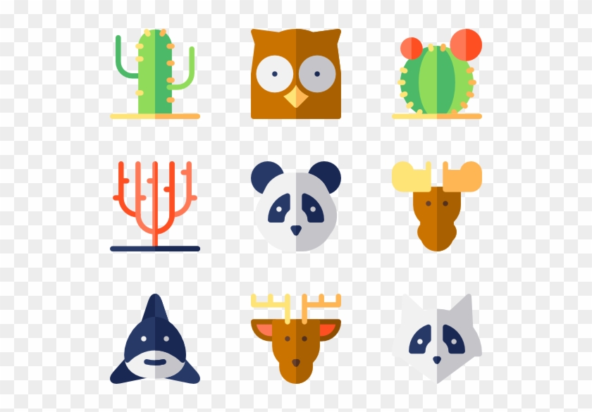 Wildlife - Animal Face Icon Clipart