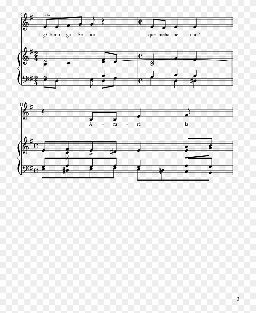 El Caliz Que Bendecimos Sheet Music 3 Of 9 Pages - Sheet Music Clipart
