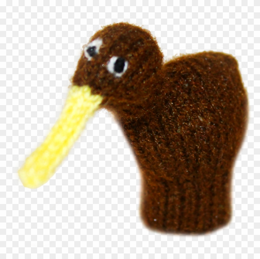 Kiwi Bird Finger Puppet - Crochet Clipart