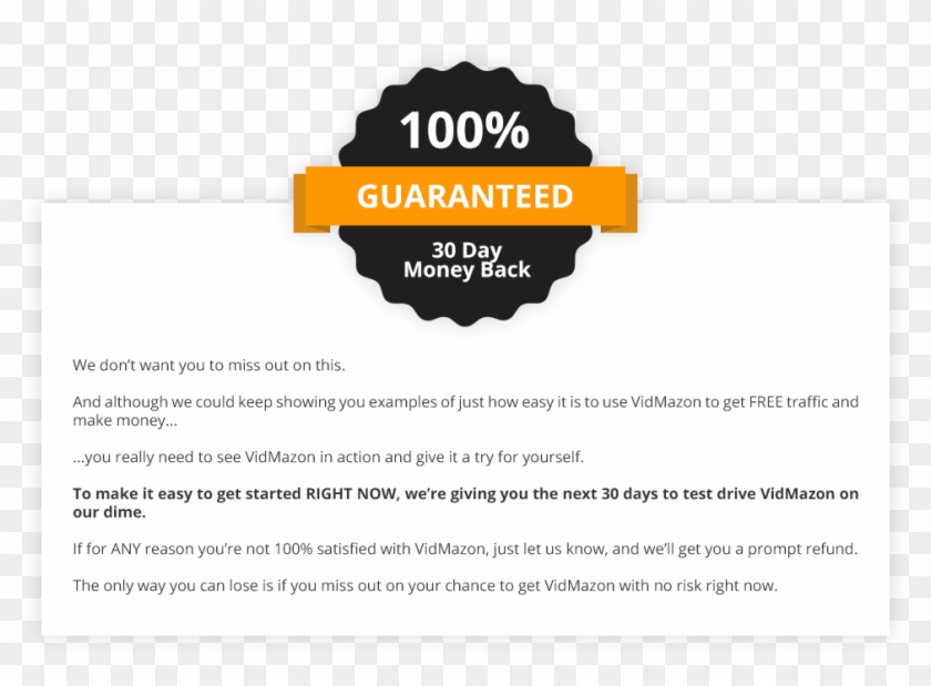 30 Day Money Back Guarantee - Graphic Design Clipart #4550548