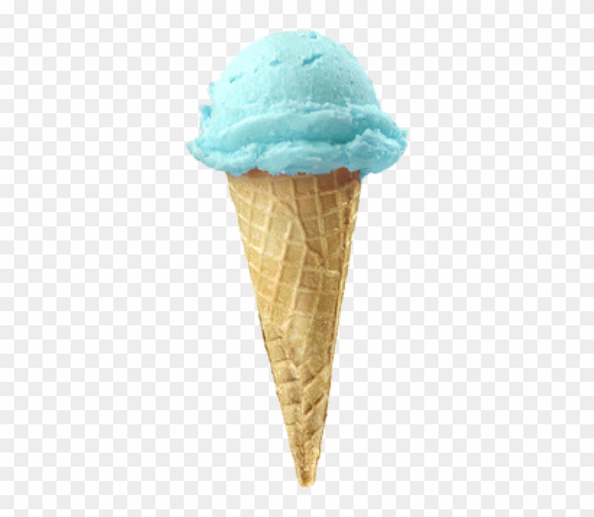 Ice Cream Transparent Png Image - Blue Ice Cream Cone Clipart #4551042