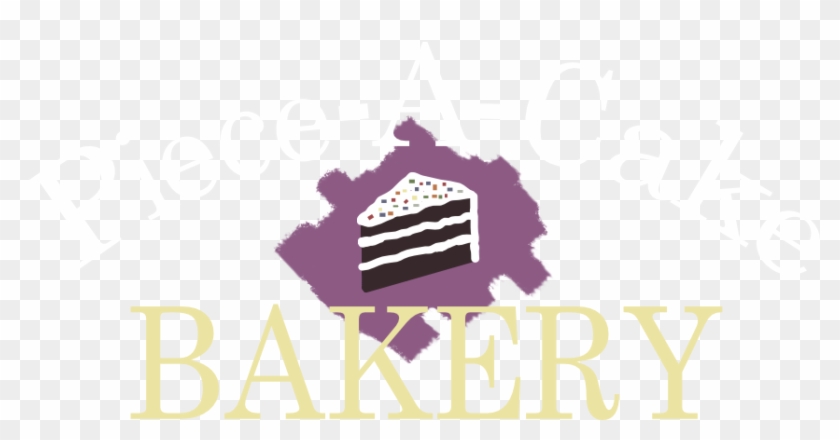 Piece A Cake Bakery - Graphic Design Clipart #4551350
