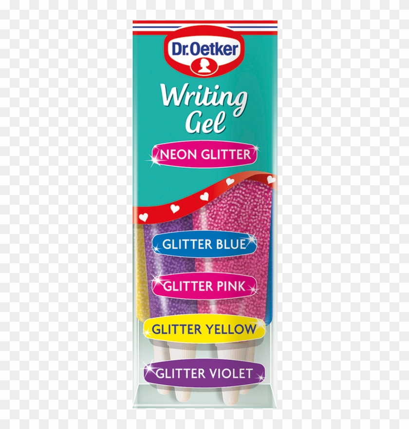 Oetker Neon Glitter Writing Gel Is A Mulipack Of Glittery - Dr Oetker Clipart #4551461
