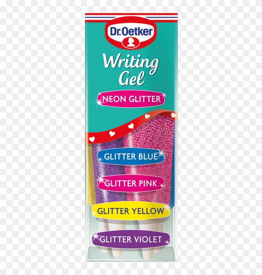 Oetker Neon Glitter Writing Gel Is A Mulipack Of Glittery - Dr Oetker Clipart