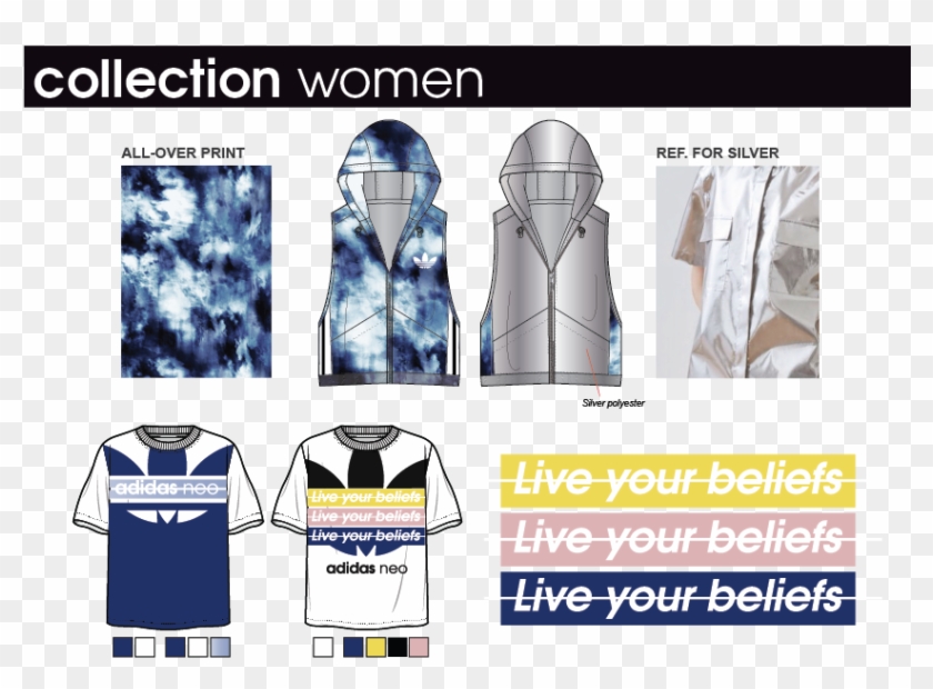 Print Collection For Adidas Neo Ss18 M/f - Graphic Design Clipart #4552274