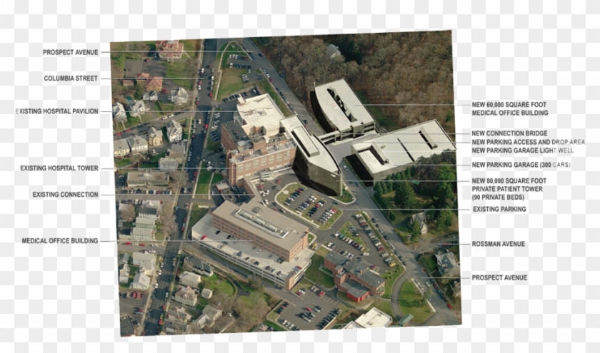 Columbia Memorial Hospital Aerial - Campus Clipart