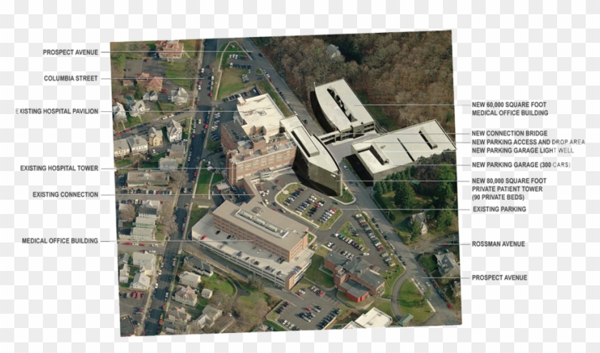 Columbia Memorial Hospital Aerial - Campus Clipart #4552308