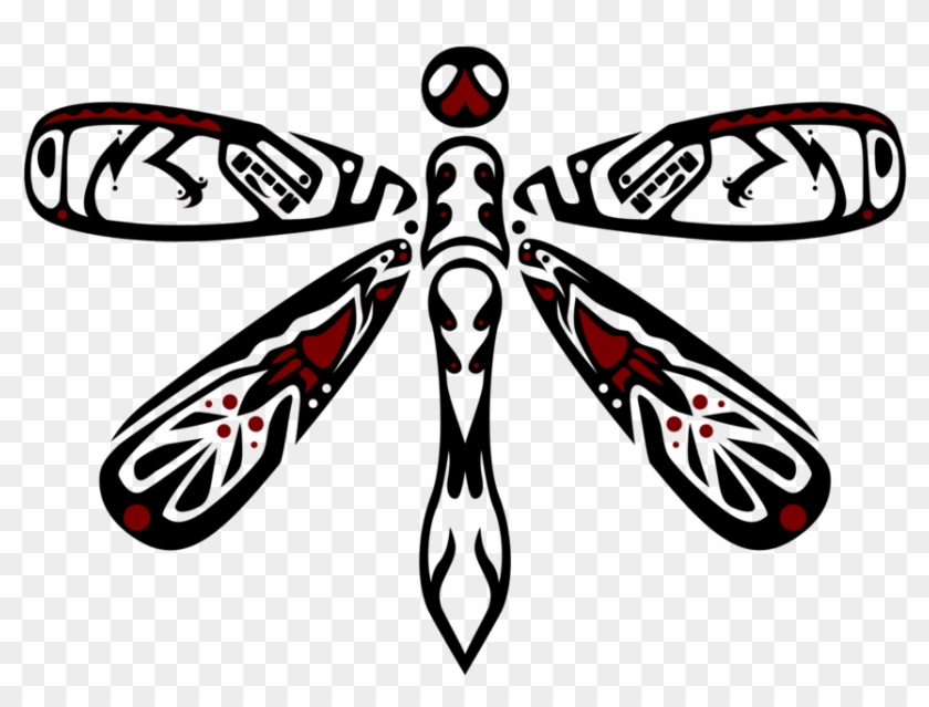 Dragonfly Tattoos High Quality Png - Dragonfly Line Art Tribal Clipart