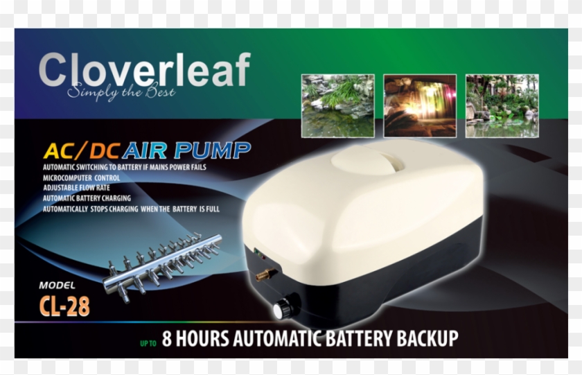 Cloverleaf Ac/dc Air Pump Cl28 - Electronics Clipart #4552949