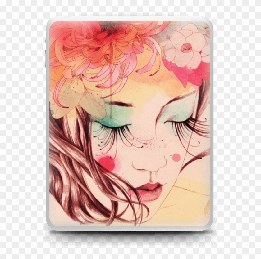 Blushing Girl Skin Ipad - Conrad Roset Mirabilia Clipart #4553053