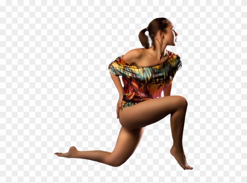 Woman Kneeling - Photo Shoot Clipart