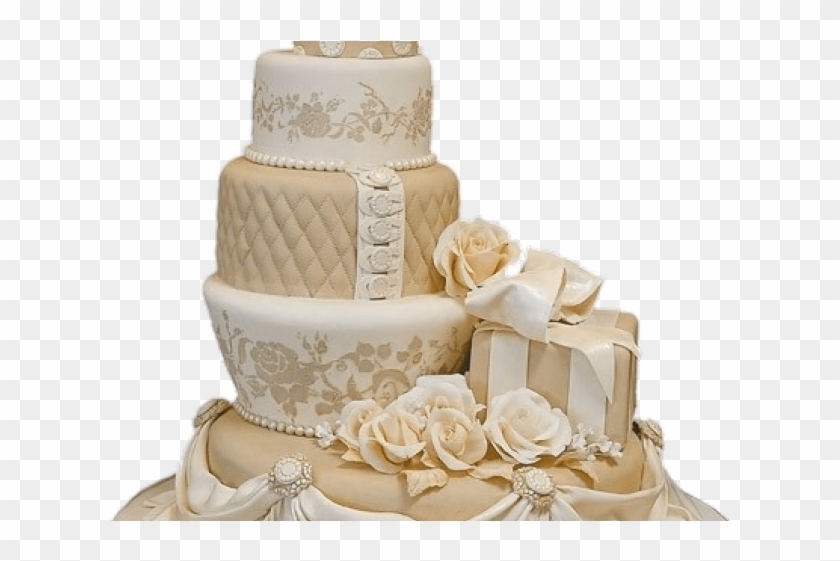 Fancy Wedding Cake Png Clipart #4553925