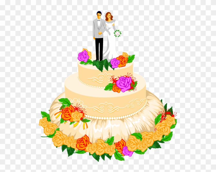 Cake Clip Art - Wedding Cakes Clip Arts - Png Download #4554003