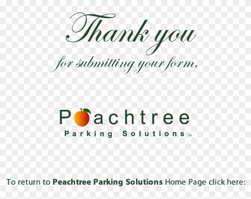 Peachtree Parking Solutions - Calligraphy Clipart